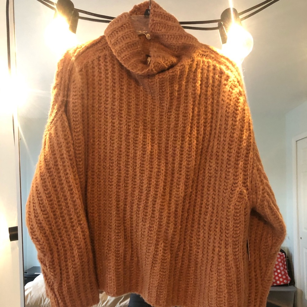 Free People Oversized, cable knit sweater